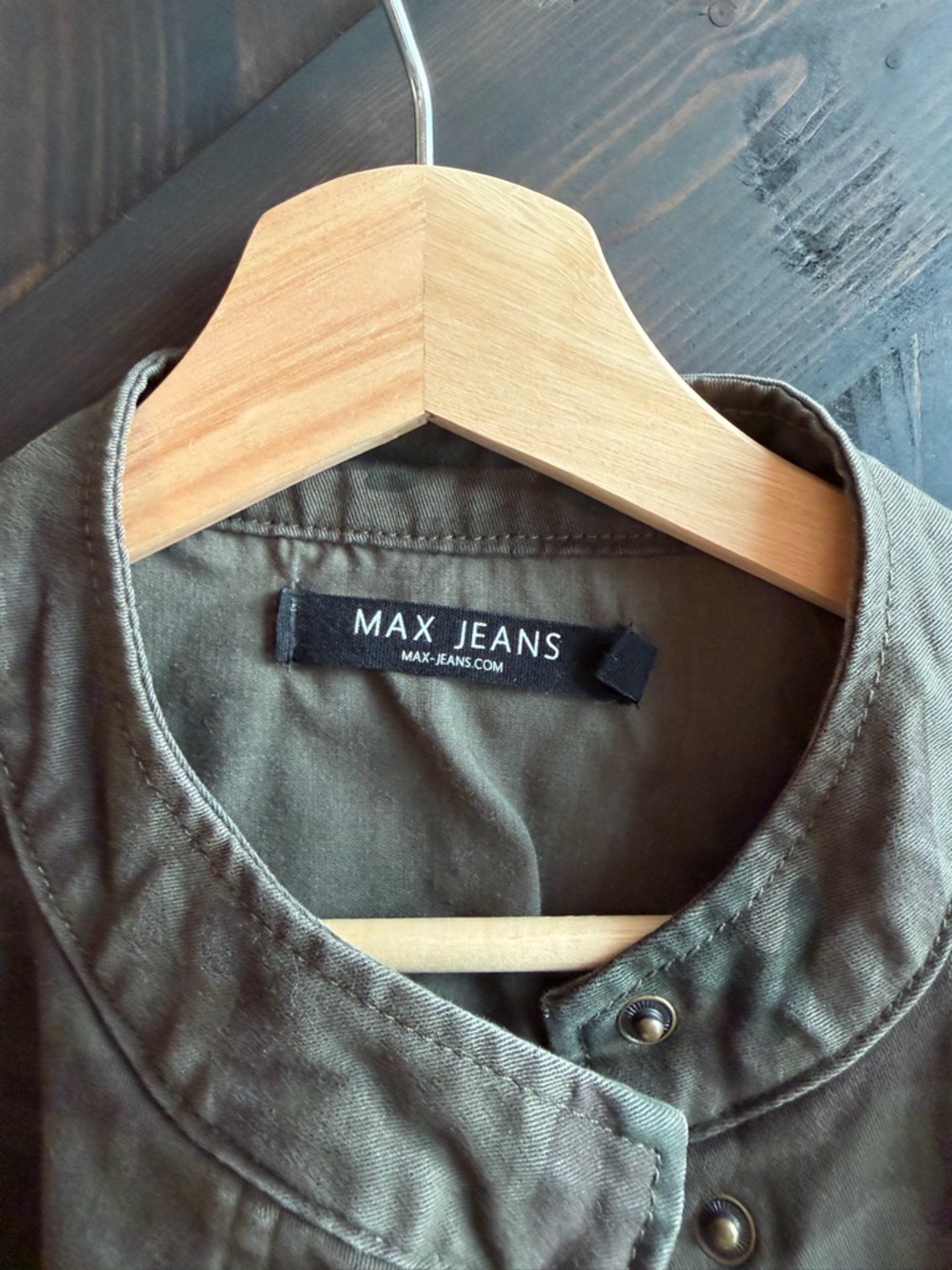 Women’s Max Jeans Olive Camo Utility Jacket